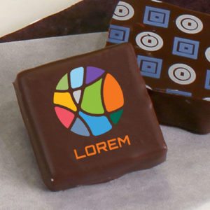 Custom Logo on Chocolate