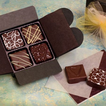 4 Piece Chocolate Boxes
